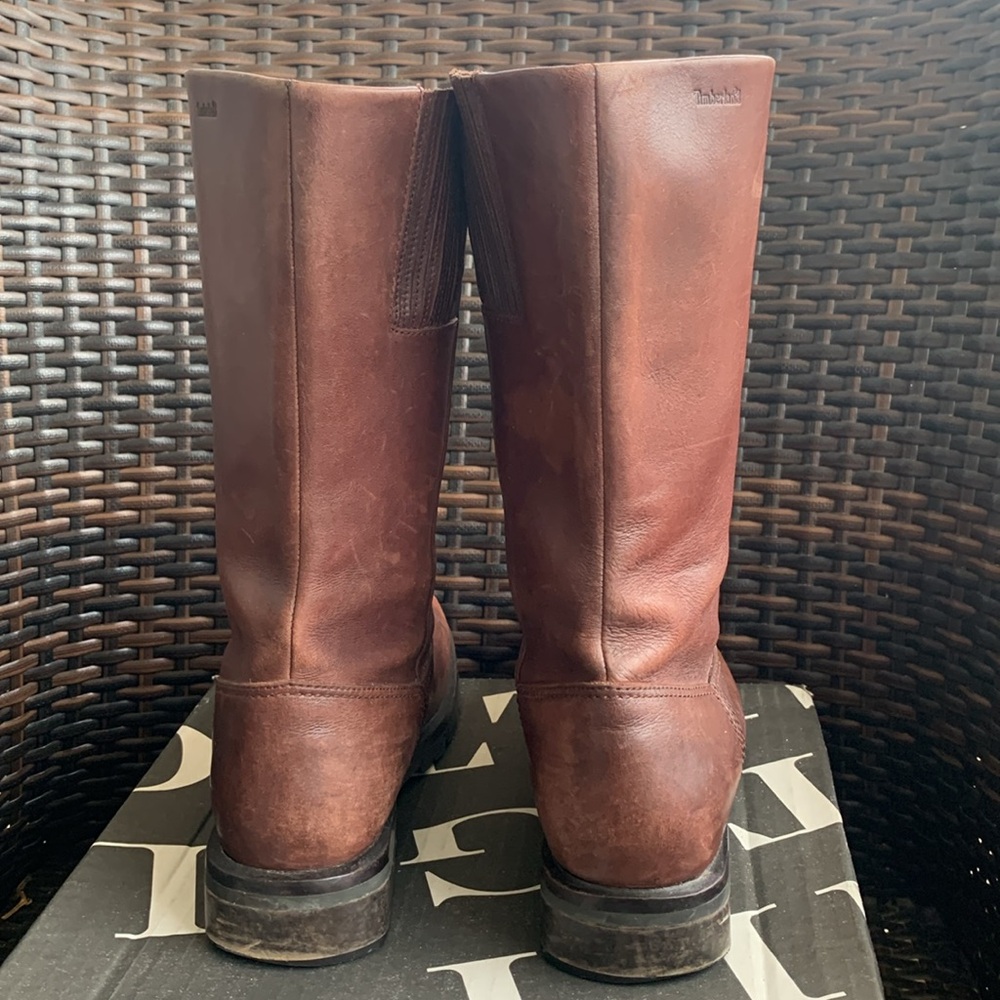 Timberland Women's Tall Brown Boots - Picture 4 of 16